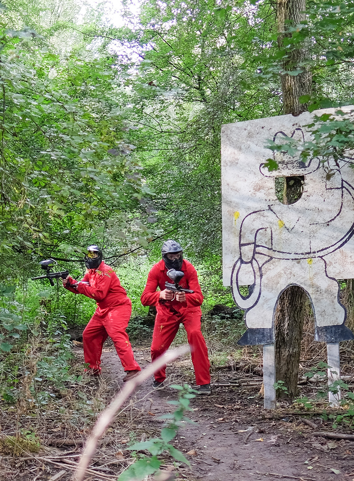 Paintball vrijgezellenfeest in actie